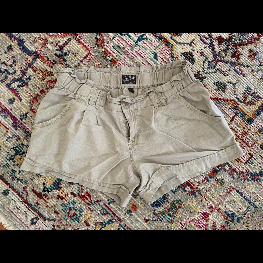 Khaki cargo shorts